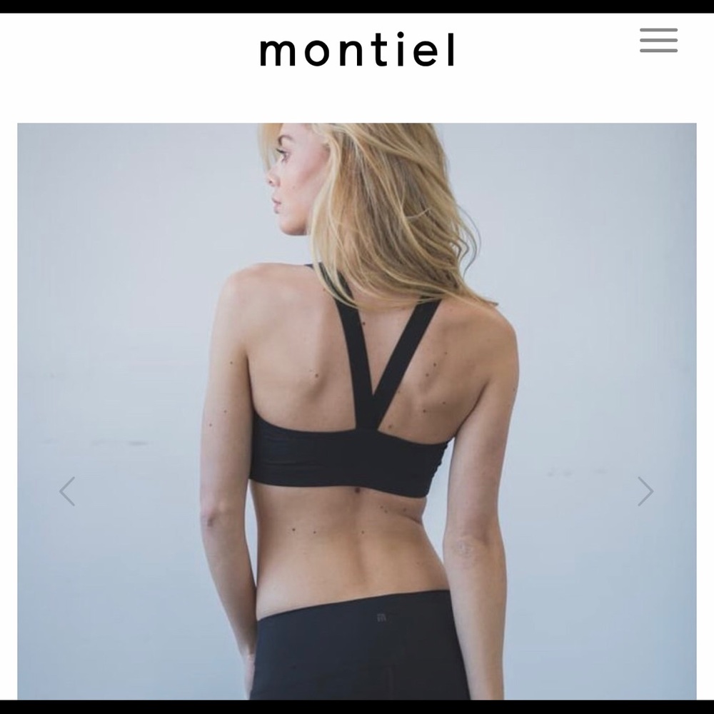 Montiel Victory Bra, color is bluestone, large